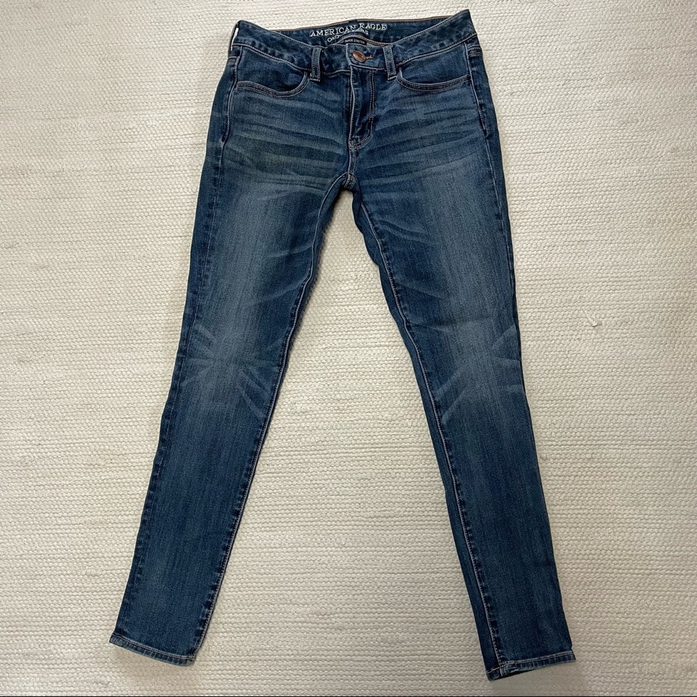 American Eagle 360 Super Stretch Denim Jegging Jean Size 4S